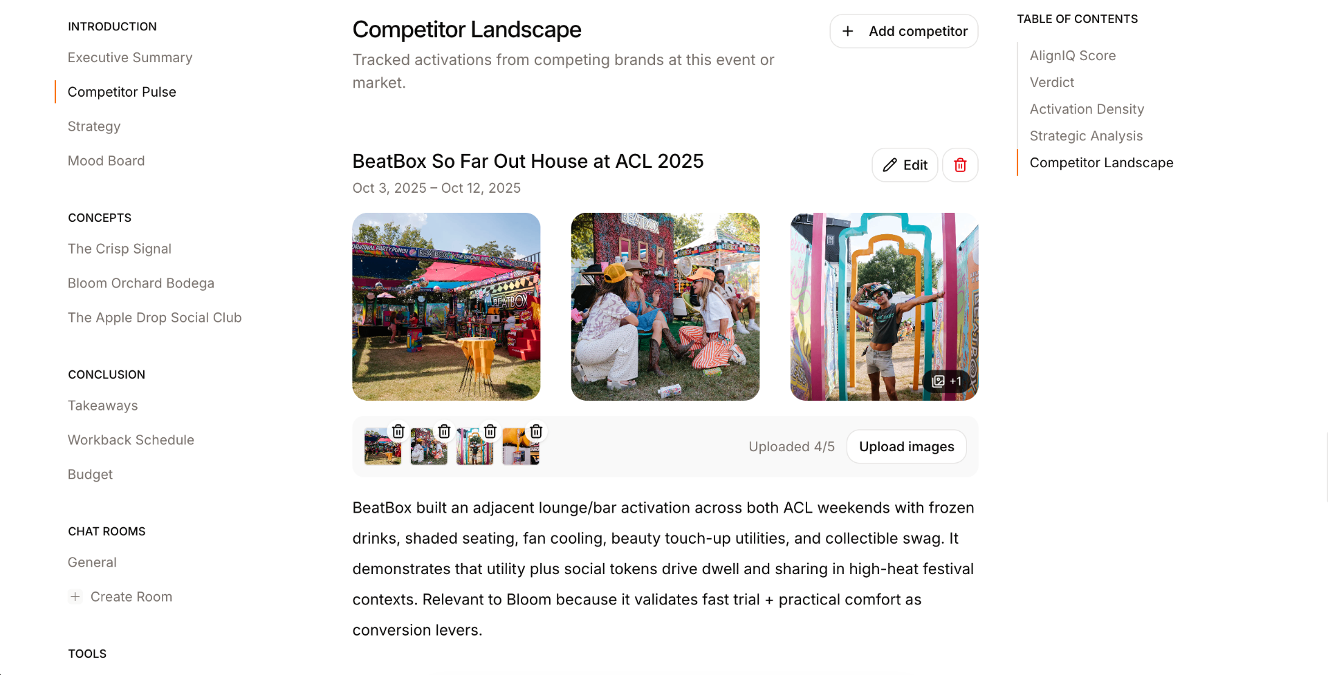 Competitor case studies and market landscape